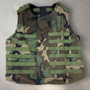 Interceptor Base Vest Size L Without Soft Panels BDU Woodland Camo Point Blank
